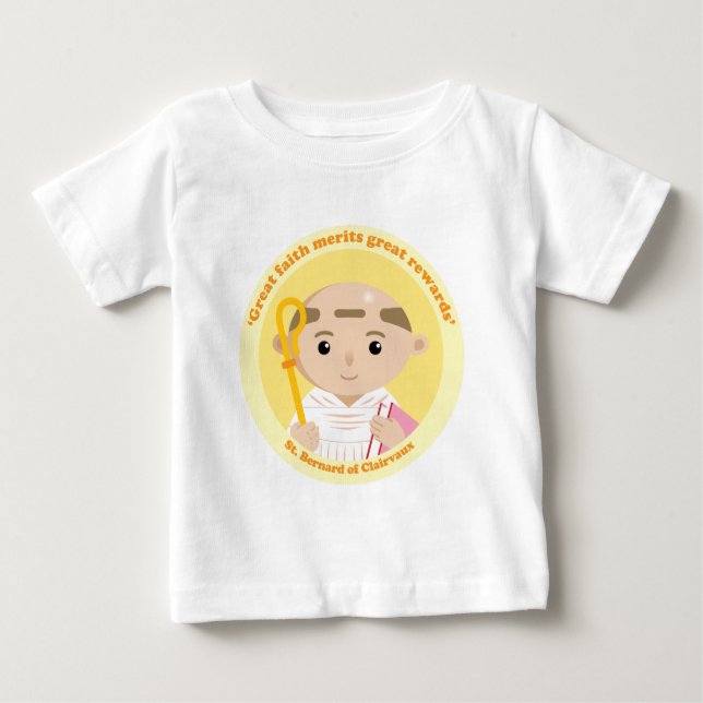 T-shirt Pour Bébé St Bernard de Clairvaux (Devant)