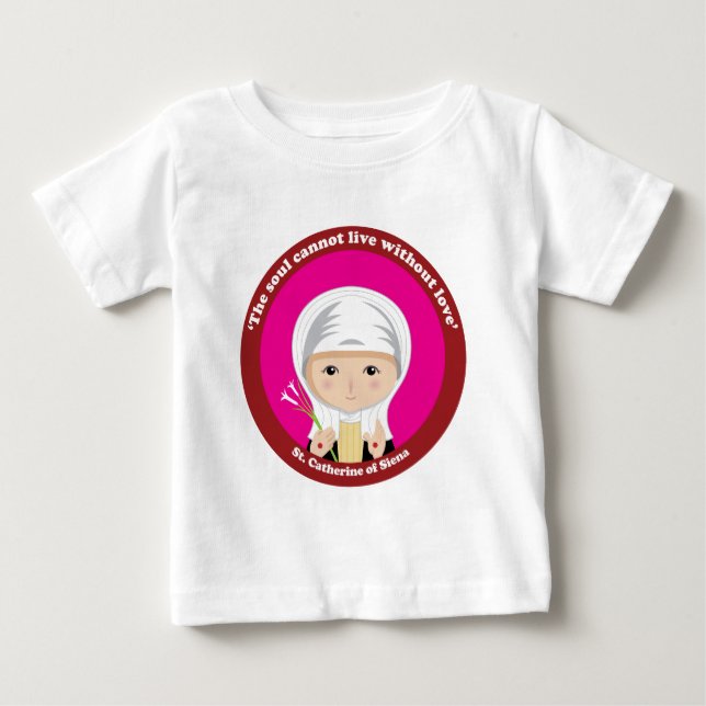T-shirt Pour Bébé St Catherine de Sienne (Devant)
