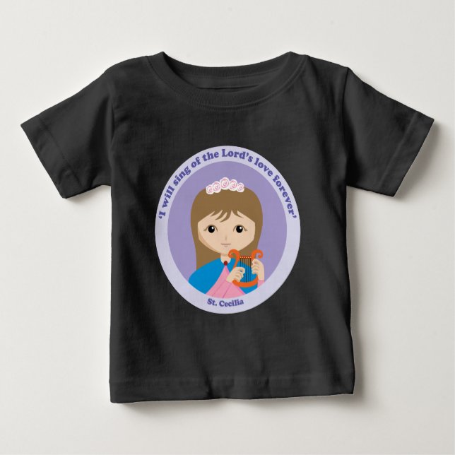 T-shirt Pour Bébé St. Cecilia (Devant)