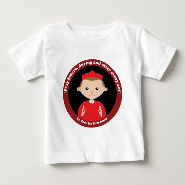 T-shirt Pour Bébé St Charles Borromeo (Devant)