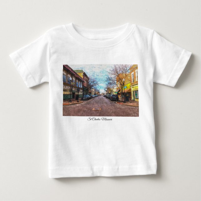 T-shirt Pour Bébé St Charles Main St (Devant)