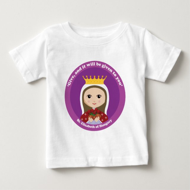 T-shirt Pour Bébé St Elizabeth de la Hongrie (Devant)