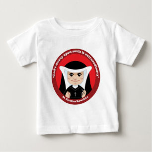 T-shirt Pour Bébé St Faustina Kowalska