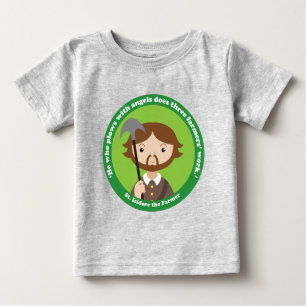 T-shirt Pour Bébé St. Isidore l'agriculteur
