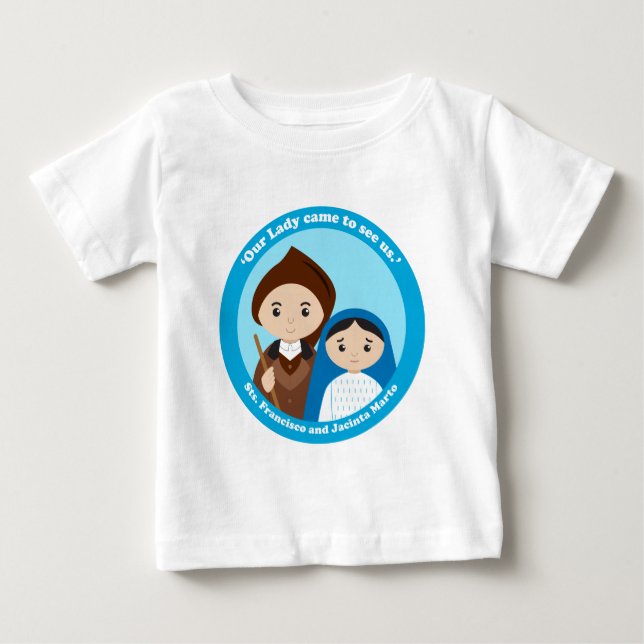 T-shirt Pour Bébé St. Jacinta et St. Francisco Marto (Devant)