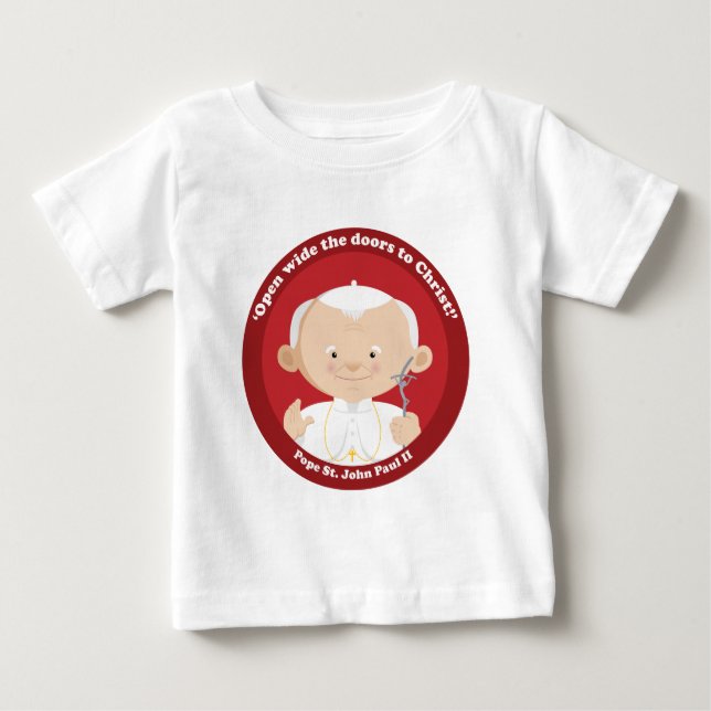 T-shirt Pour Bébé St John Paul II (Devant)