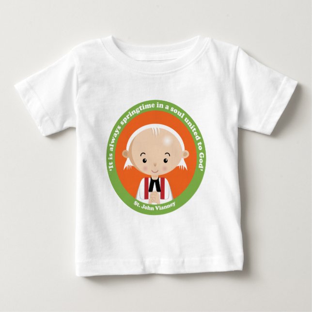 T-shirt Pour Bébé St. John Vianney (Devant)