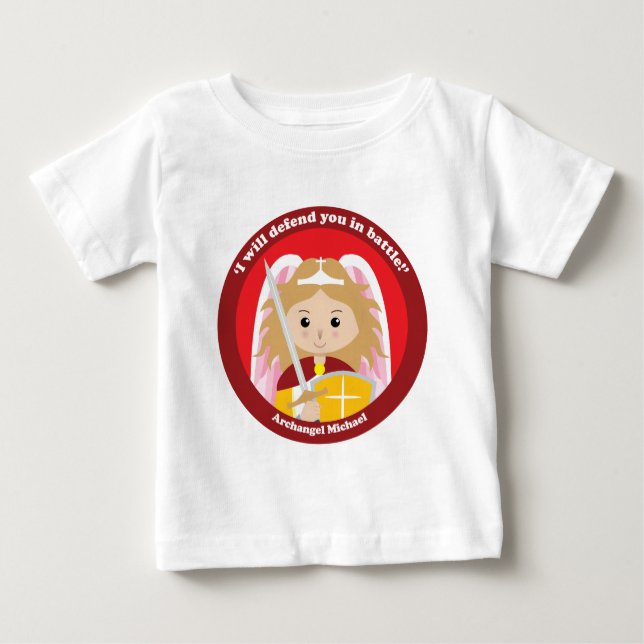 T-shirt Pour Bébé St Michael Arkhangel (Devant)