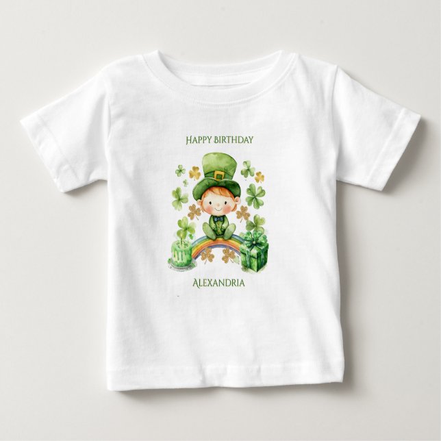 T-shirt Pour Bébé St patrick Lucky One Guest of Honor (Devant)