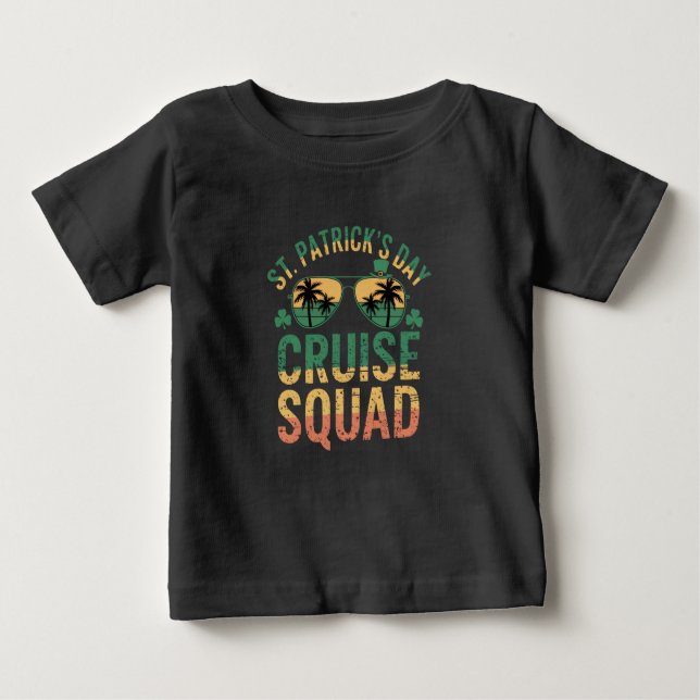 T-shirt Pour Bébé St Patrick's Day Cruise Squad Amusant Famille Matc (Devant)