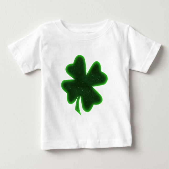 T-shirt Pour Bébé St. Patrick's Day Four Leaf Clover (Devant)