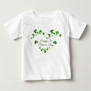 T-shirt Pour Bébé St. Patrick's Day Green Vine Shamrock Irish Party