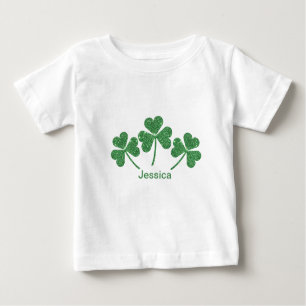 T-shirt Pour Bébé St. Patrick's Day Green Vine Shamrock Irish Party