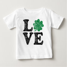 St Patrick's Day LOVE Shamrock irlandais