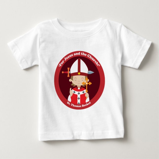 T-shirt Pour Bébé St. Thomas Becket (Devant)