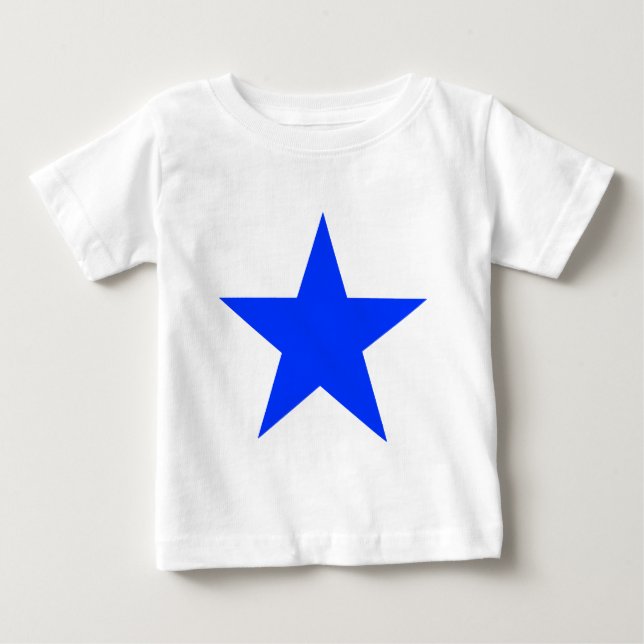 T-shirt Pour Bébé Star Blue Le MUSÉE Zazzle Cadeaux (Devant)