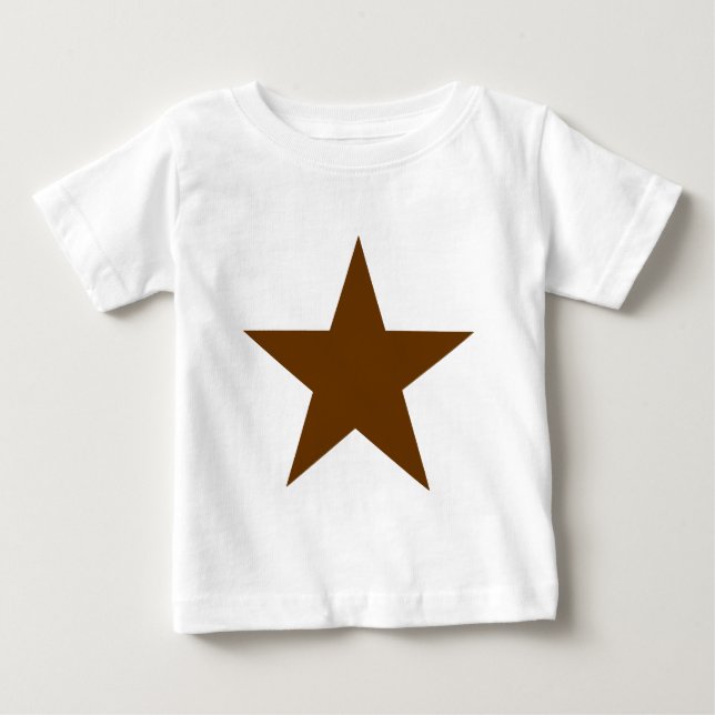 T-shirt Pour Bébé Star Brown Le MUSÉE Zazzle Cadeaux (Devant)