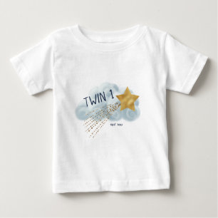 T-shirt Pour Bébé Star de tournage Né premier drôle Baby shower jume