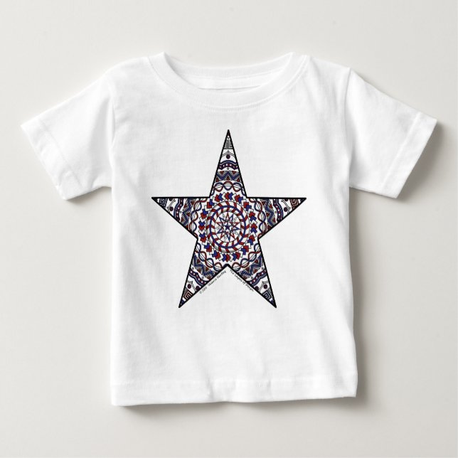 T-shirt Pour Bébé Star of Independence Chemise lumière enfant et béb (Devant)