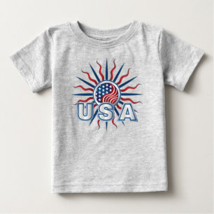 T-shirt Pour Bébé Starburst Yin Yang