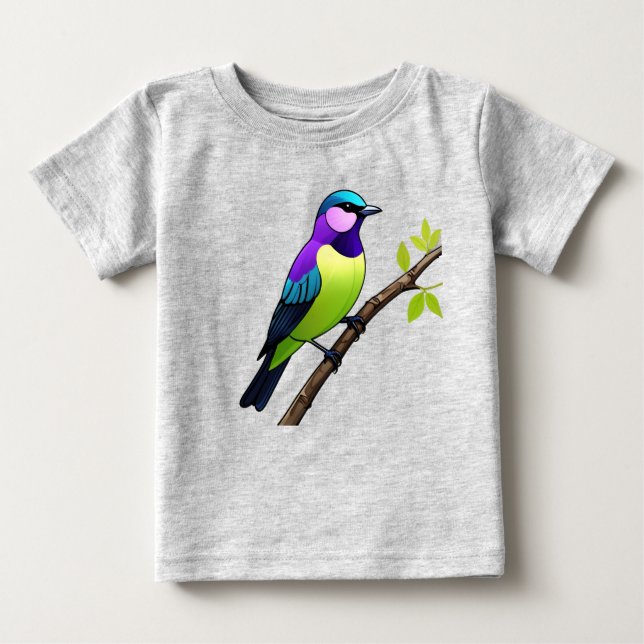 T-shirt Pour Bébé Starling : Histoire d'un oiseau aux traits peu com (Devant)