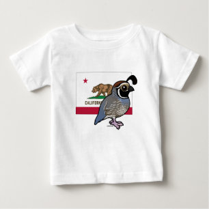 T-shirt Pour Bébé State Birdorable : Quail de Californie