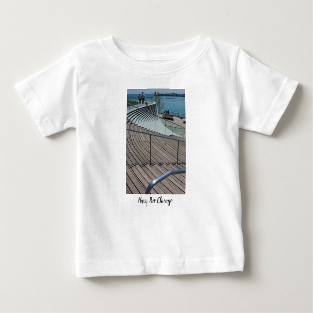 T-shirt Pour Bébé Stations de quais de la Marine (Devant)