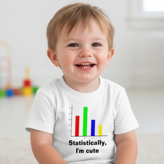 T-shirt Pour Bébé Statistiques drôles (Créateur téléchargé)
