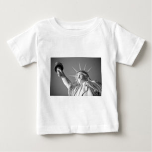 T-shirt Pour Bébé Statue blanche noire de la Liberté