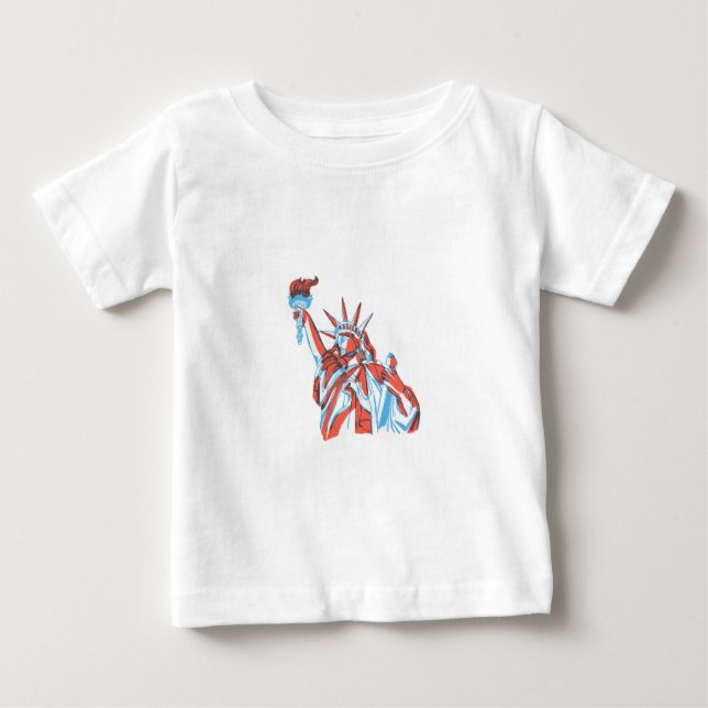 T-shirt Pour Bébé Statue de la Liberté (Devant)