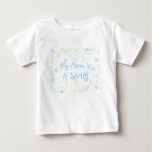 T-shirt Pour Bébé Stay at Home Maman
