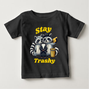 T-shirt Pour Bébé Stay Trashy Funny Raccoon, Opossum, Skunk funny