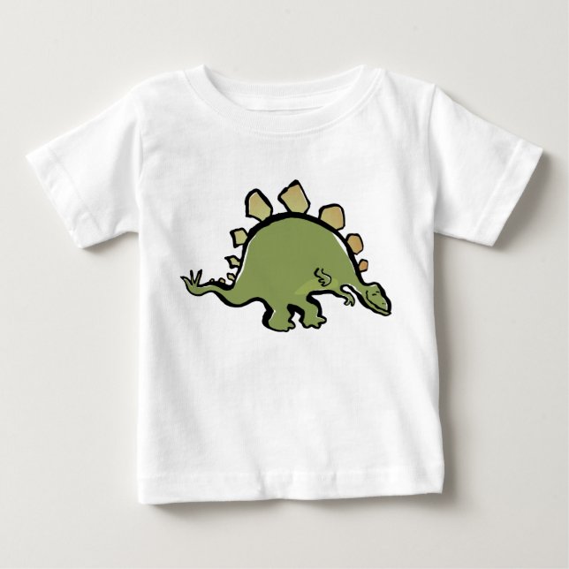 T-shirt Pour Bébé stegosaur heureux (Devant)