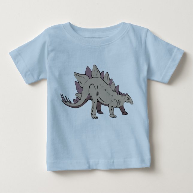 T-shirt Pour Bébé stégosaurus dinosaure antique (Devant)