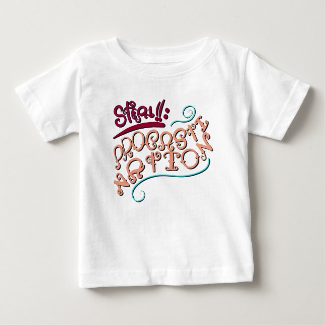 T-shirt Pour Bébé Step 1: Procastination (Devant)