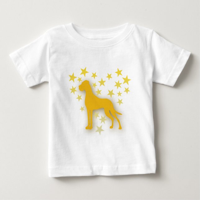 T-shirt Pour Bébé Sternchenherzendogge (Devant)