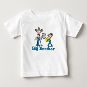 T-shirt Pour Bébé Stick Cowboys Big Brother