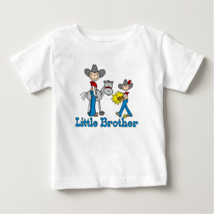 T-shirt Pour Bébé Stick Cowboys Petit Frère