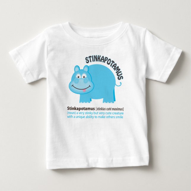 T-shirt Pour Bébé Stinkapotamus (Devant)