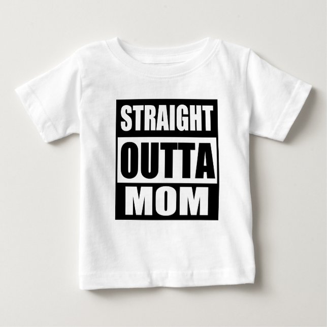 T-shirt Pour Bébé Stright Outta Maman (Devant)