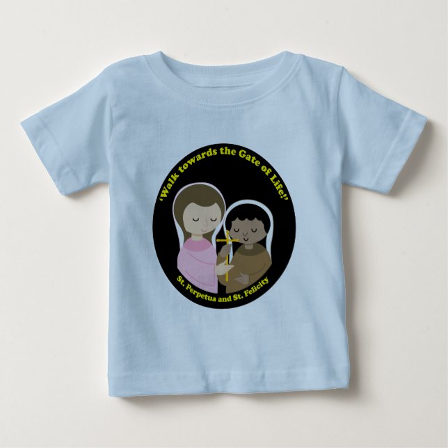 T-shirt Pour Bébé Sts. Perpetua et Felicity (Devant)