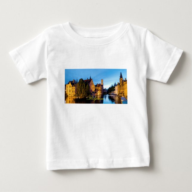 T-shirt Pour Bébé Stunning ! Medieval Bruges Belgium (Devant)