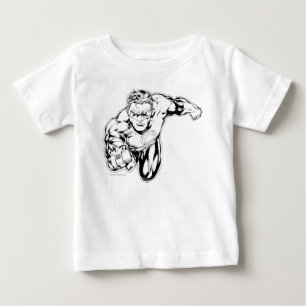 T-shirt Pour Bébé Style comique - sonnez dans l'avant, noir et blanc