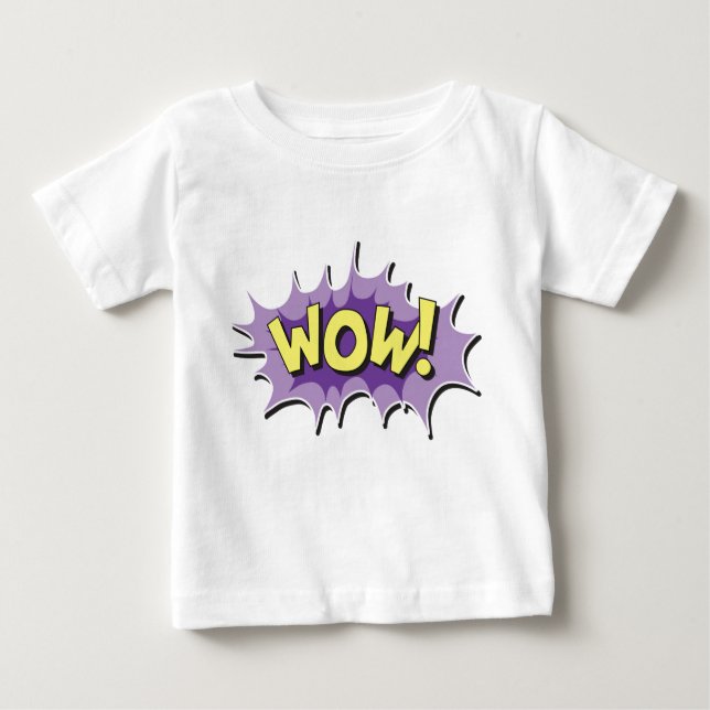 T-shirt Pour Bébé Style comique wow d'art de bruit (Devant)