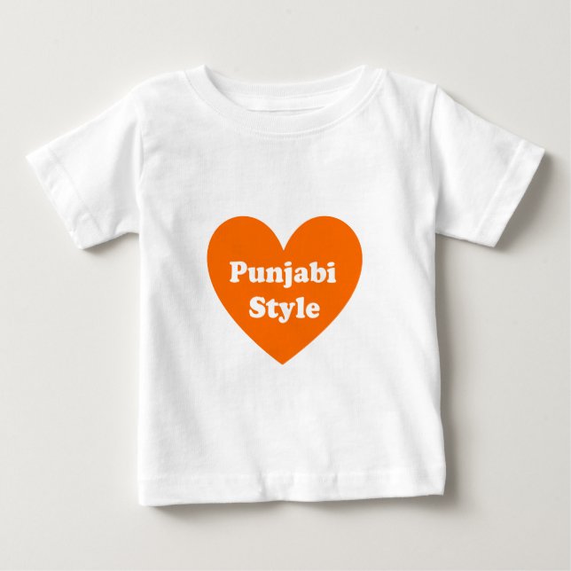 T-shirt Pour Bébé Style Punjabi (Devant)