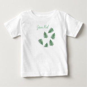 T-shirt Pour Bébé Style Vert Enfant Lucky Fern Baby Bodysuit