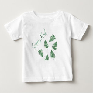 T-shirt Pour Bébé Style Vert Enfant Lucky Fern Baby Jupe Bodysuit