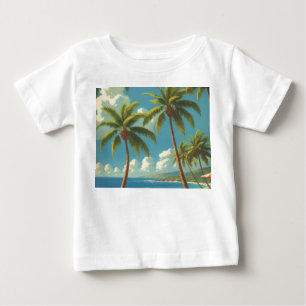 T-shirt Pour Bébé Style Vintage Aloha Voyage Hawaïen D'Hawaï