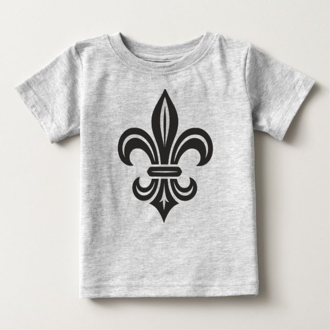 T-shirt Pour Bébé "Stylized Fleur-de-lis" (Devant)
