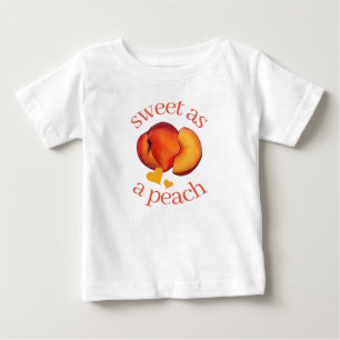 T-shirt Pour Bébé Sucré comme une pêche pêches géorgie mûres Fruit